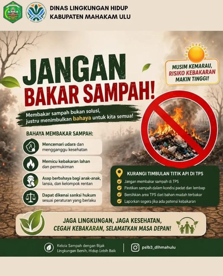 Jangan Bakar Sampah Sembarangan
