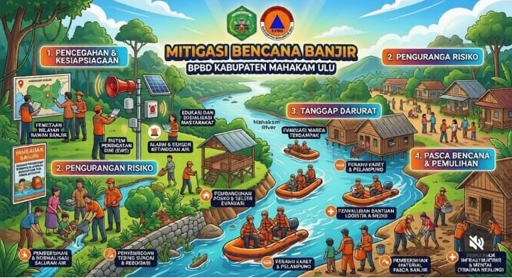 Infografis Mitigasi Bencana Banjir